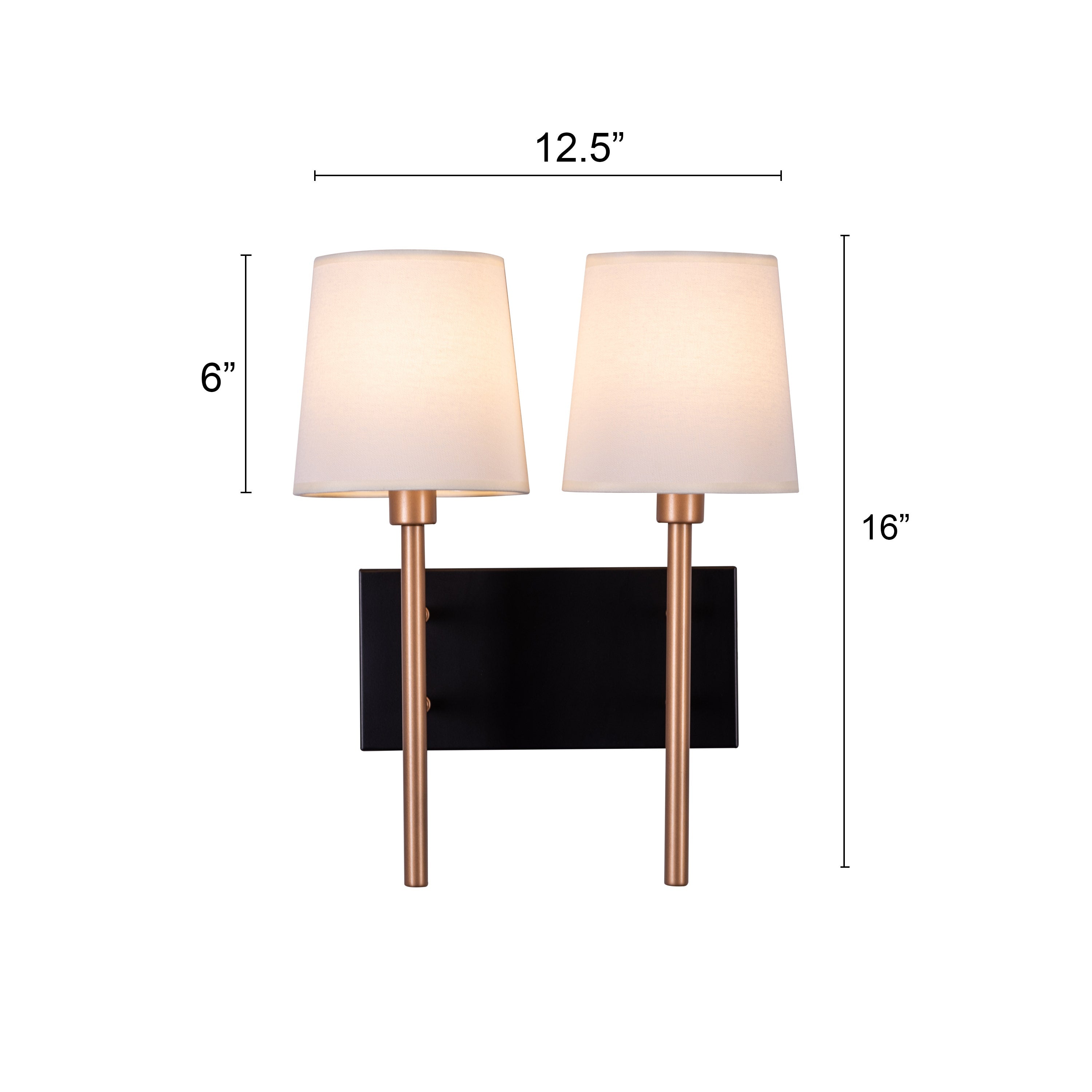 Dream Duo (Black, Gold) Wall Light