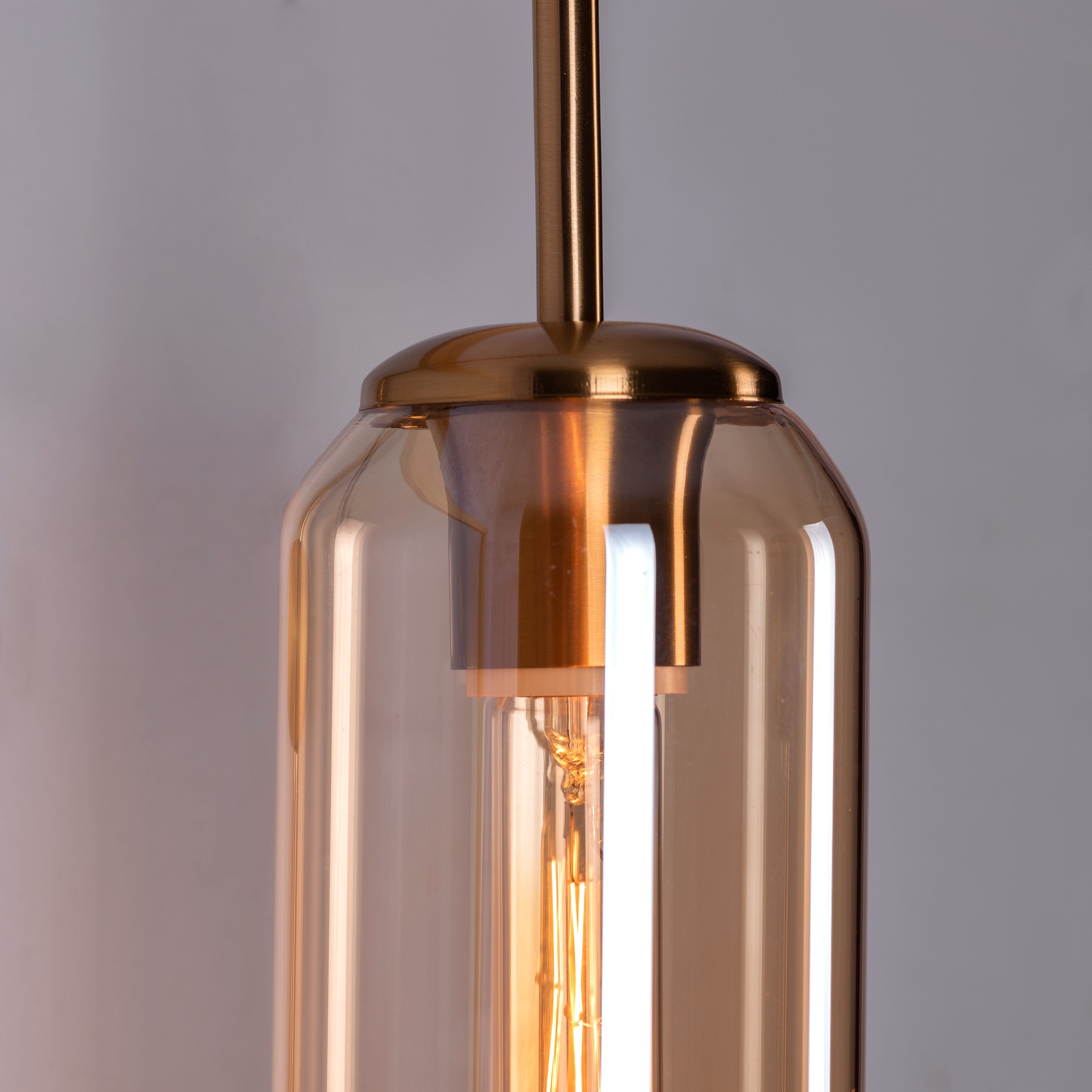 Wait For Me (Cognac) Glass Wall Light