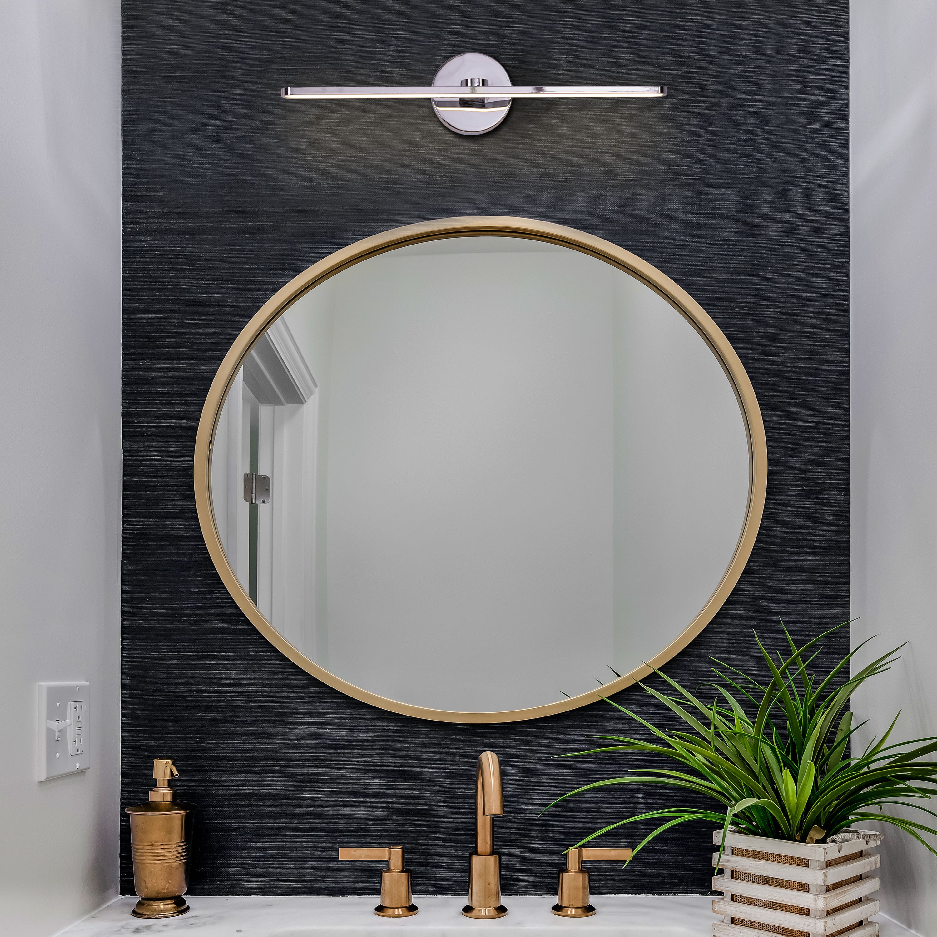It's A Must (Large, Chrome, Built-In LED) Picture/Vanity Wall Light