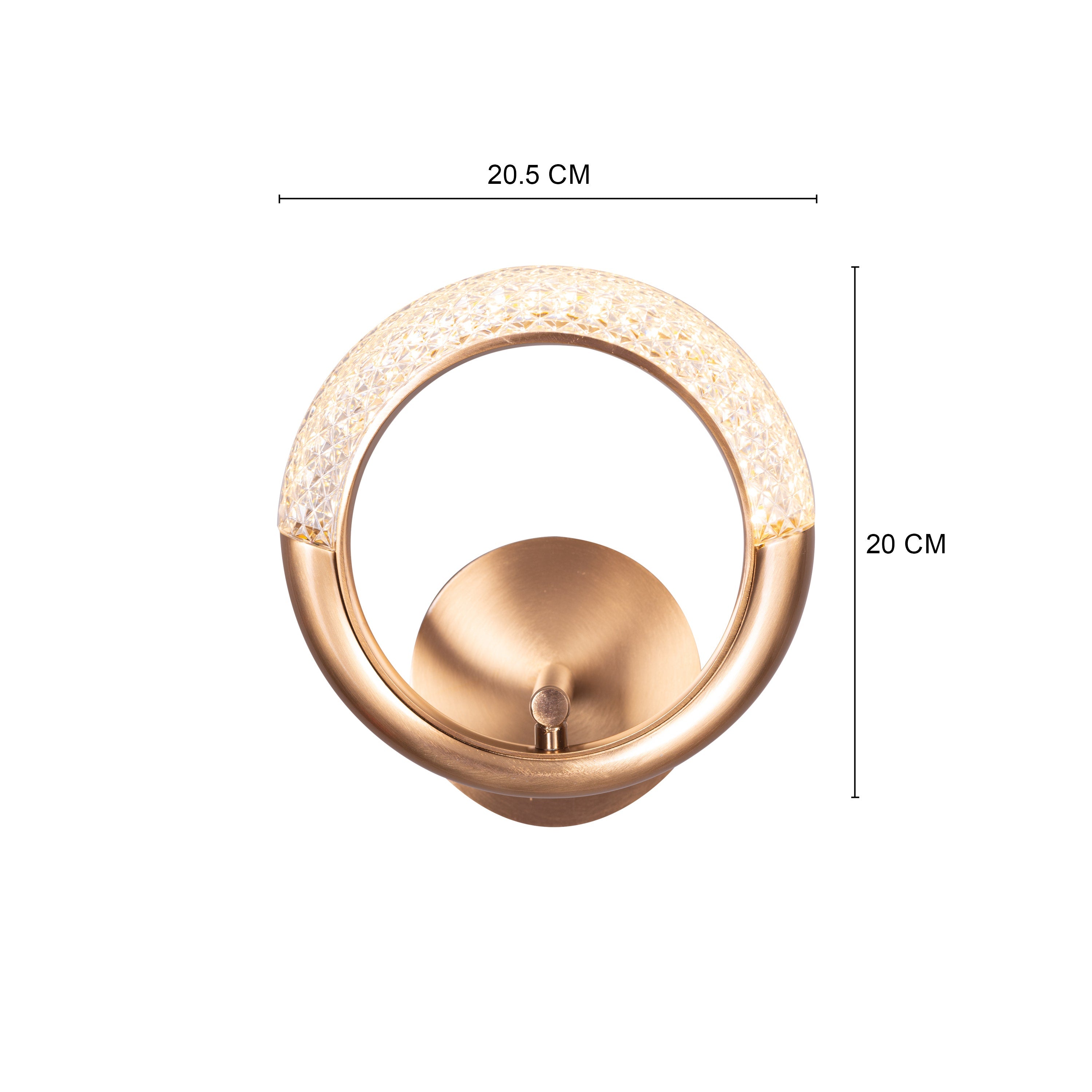 Lot To Unpack (Gold, Dimmable LED with Remote Control) Wall Light