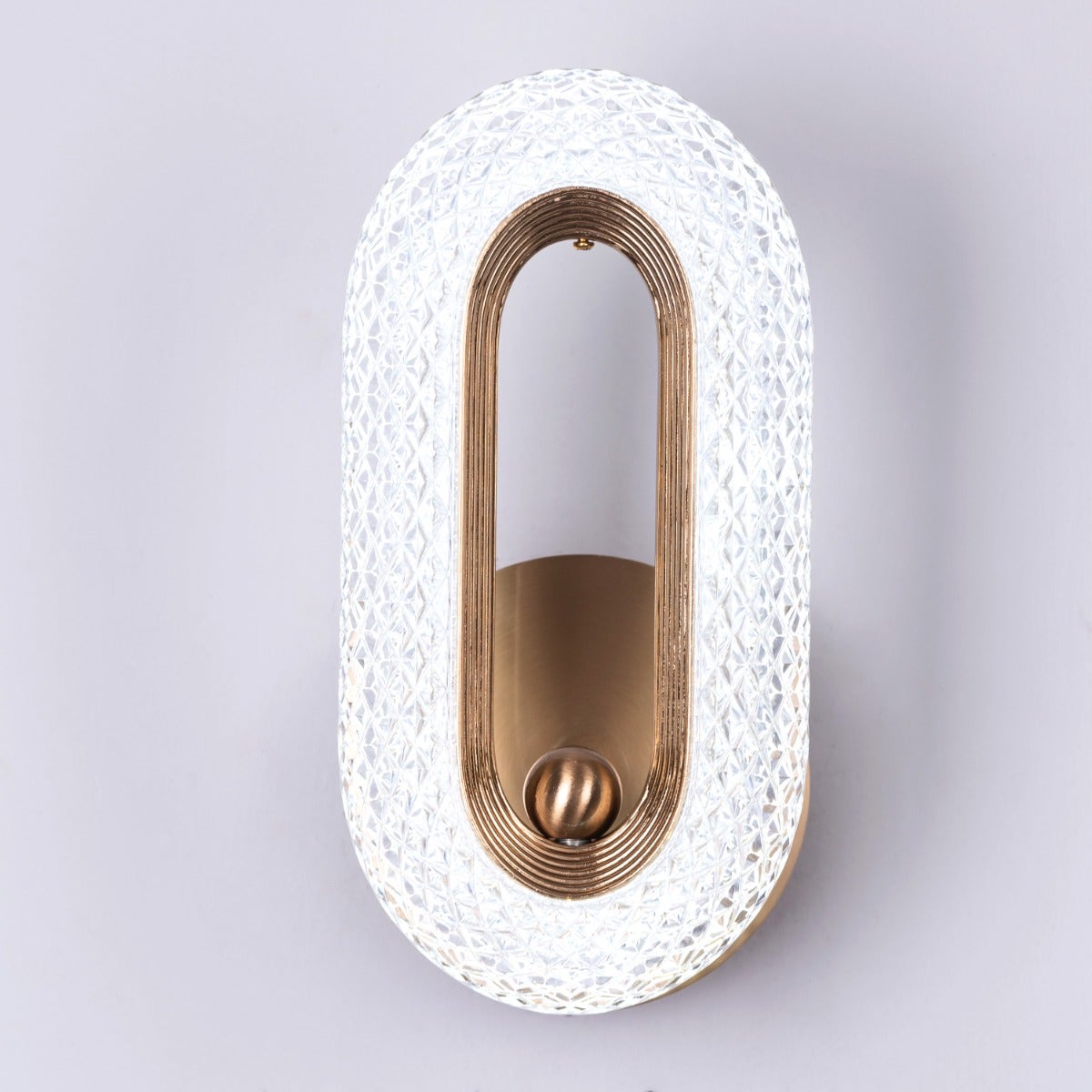 Glowed Up (Gold, Dimmable LED with Remote Control) Wall Light