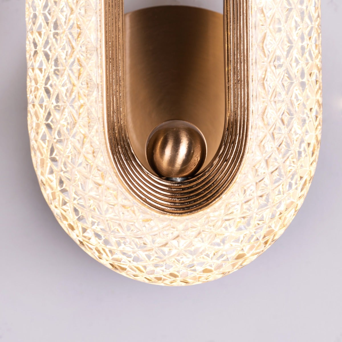Glowed Up (Gold, Dimmable LED with Remote Control) Wall Light