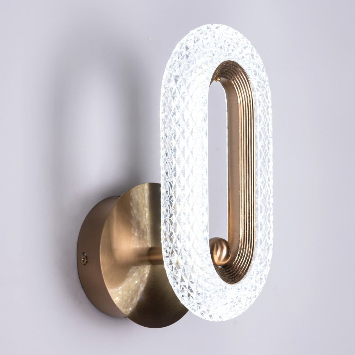 Glowed Up (Gold, Dimmable LED with Remote Control) Wall Light