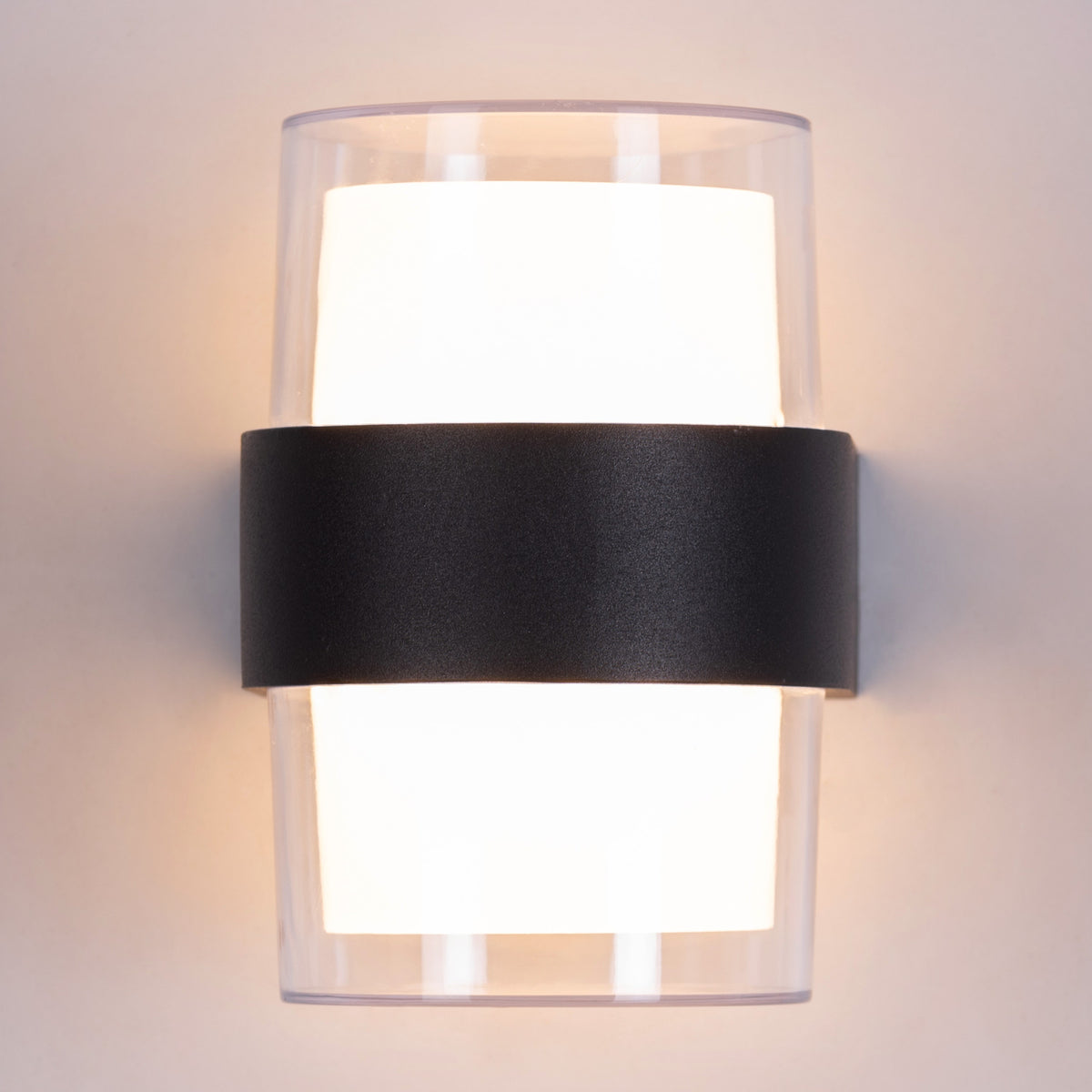 Wall Devote Devoted (Black, Built-In LED) Indoor/Outdoor Wall Light (IP65 Rated)
