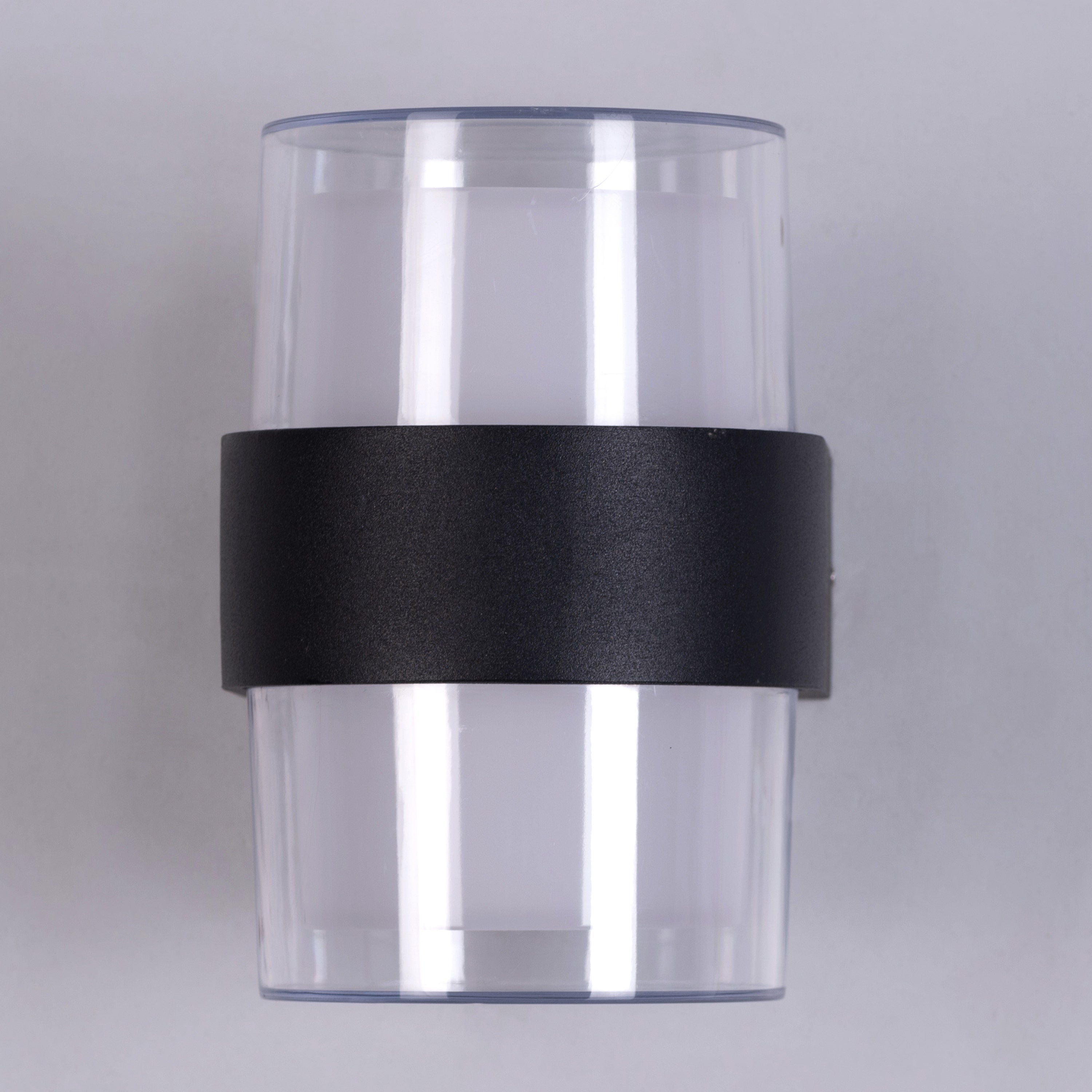 Devoted (Black, Built-In LED) Indoor/Outdoor Wall Light (IP65 Rated)