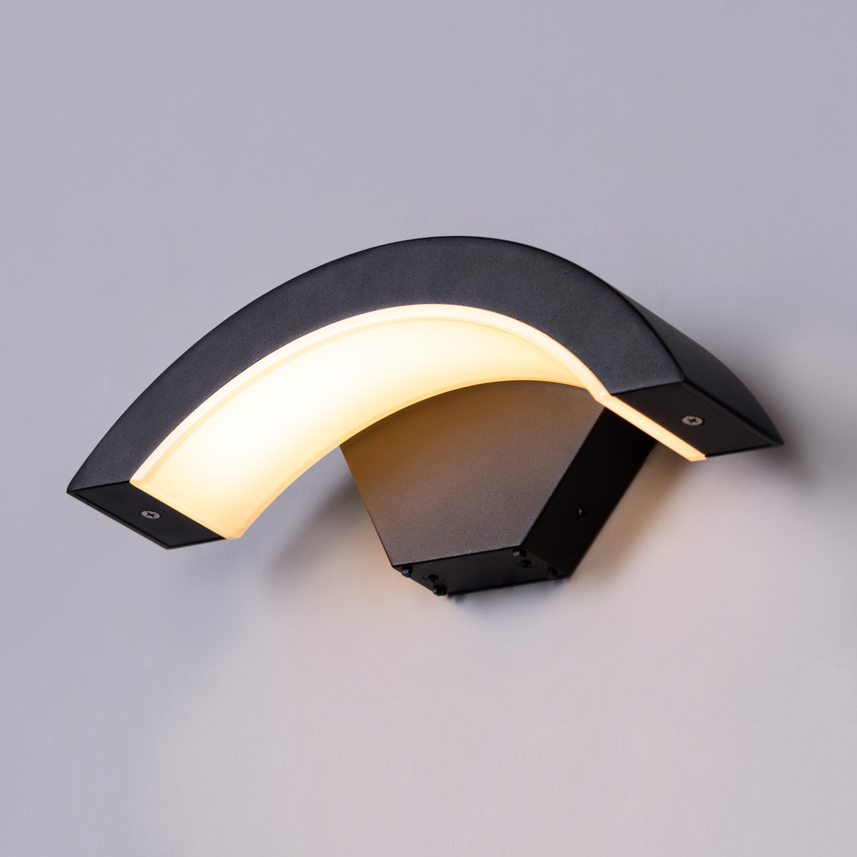 Oakridge (Black, Built-In LED) Outdoor/ Indoor Wall Light (IP65 Rated)