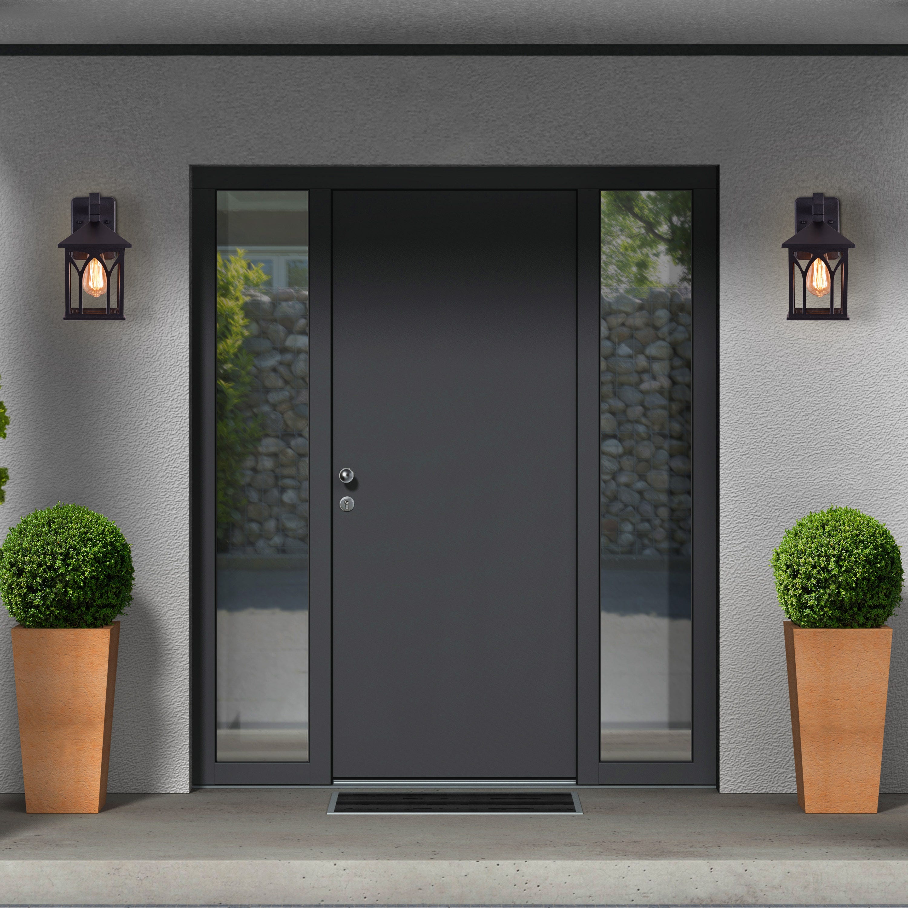 Dance More (Black) Outdoor / Indoor Wall Light