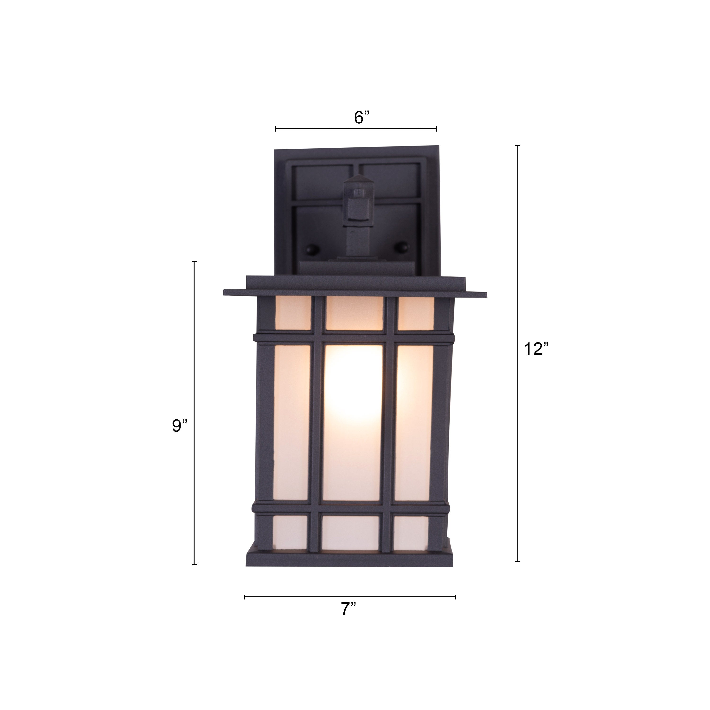 Pulsar (Black) Outdoor / Indoor Wall Light