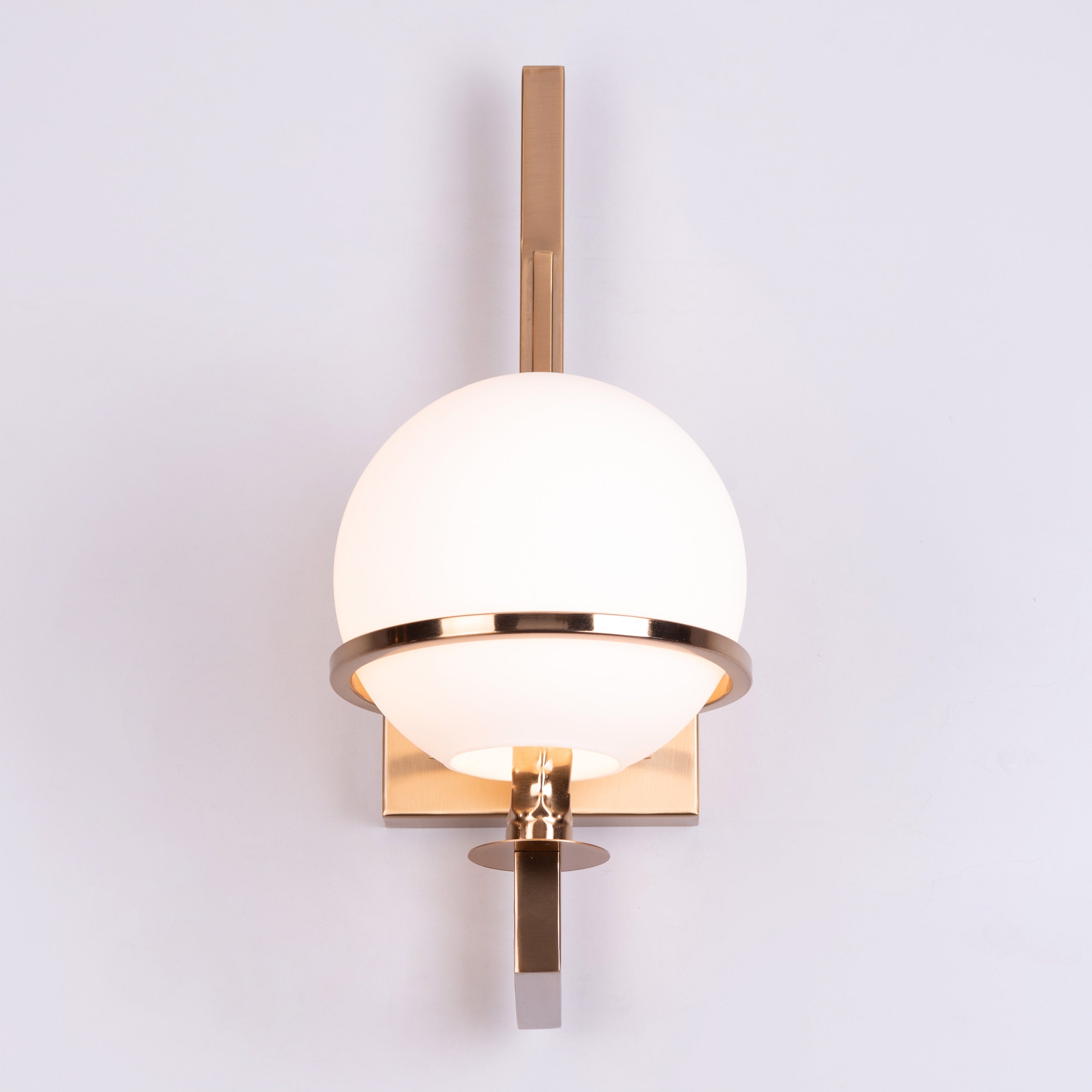 Game On (Gold, Milky White) Glass Wall Light