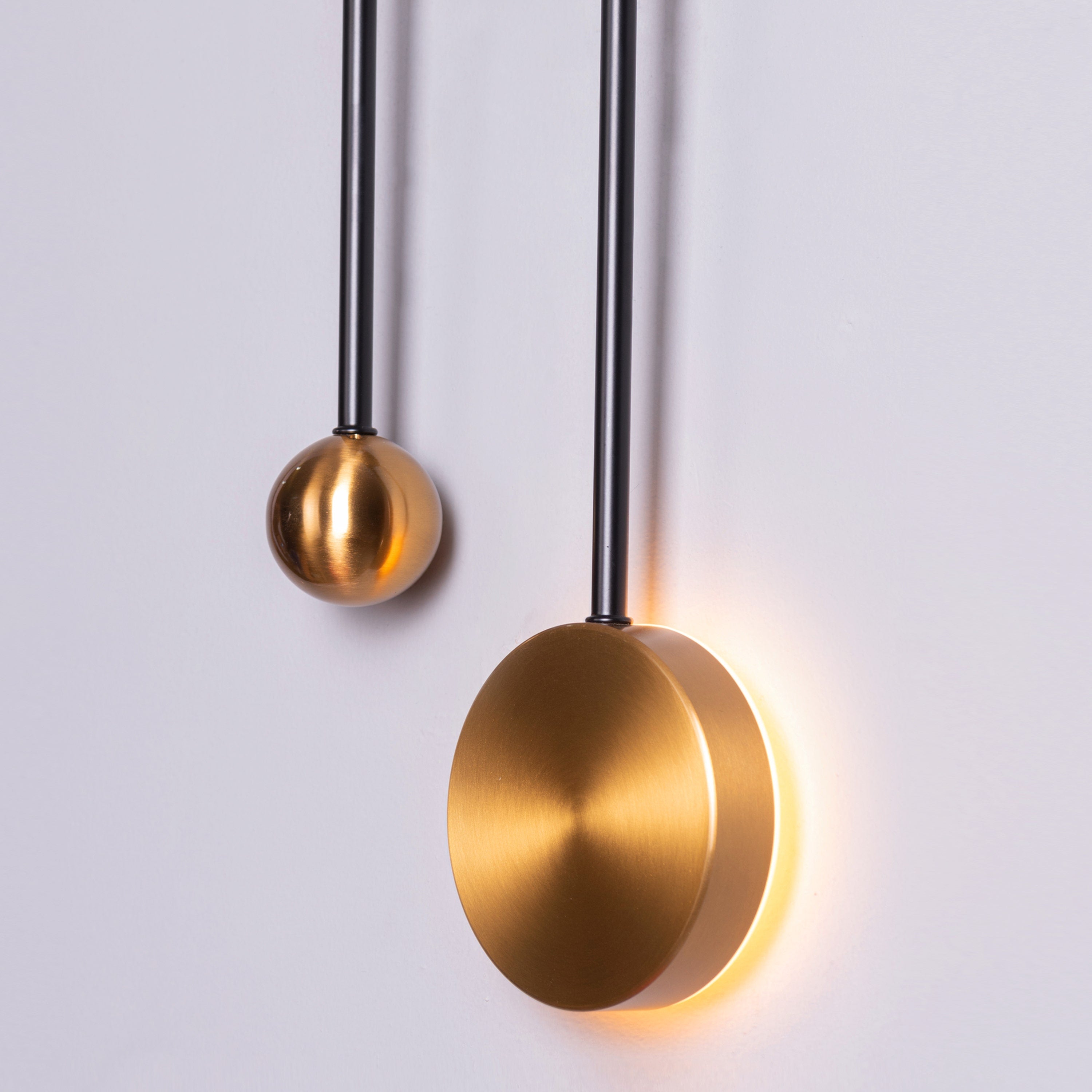 New Season (Black, Built-In LED) Wall Light