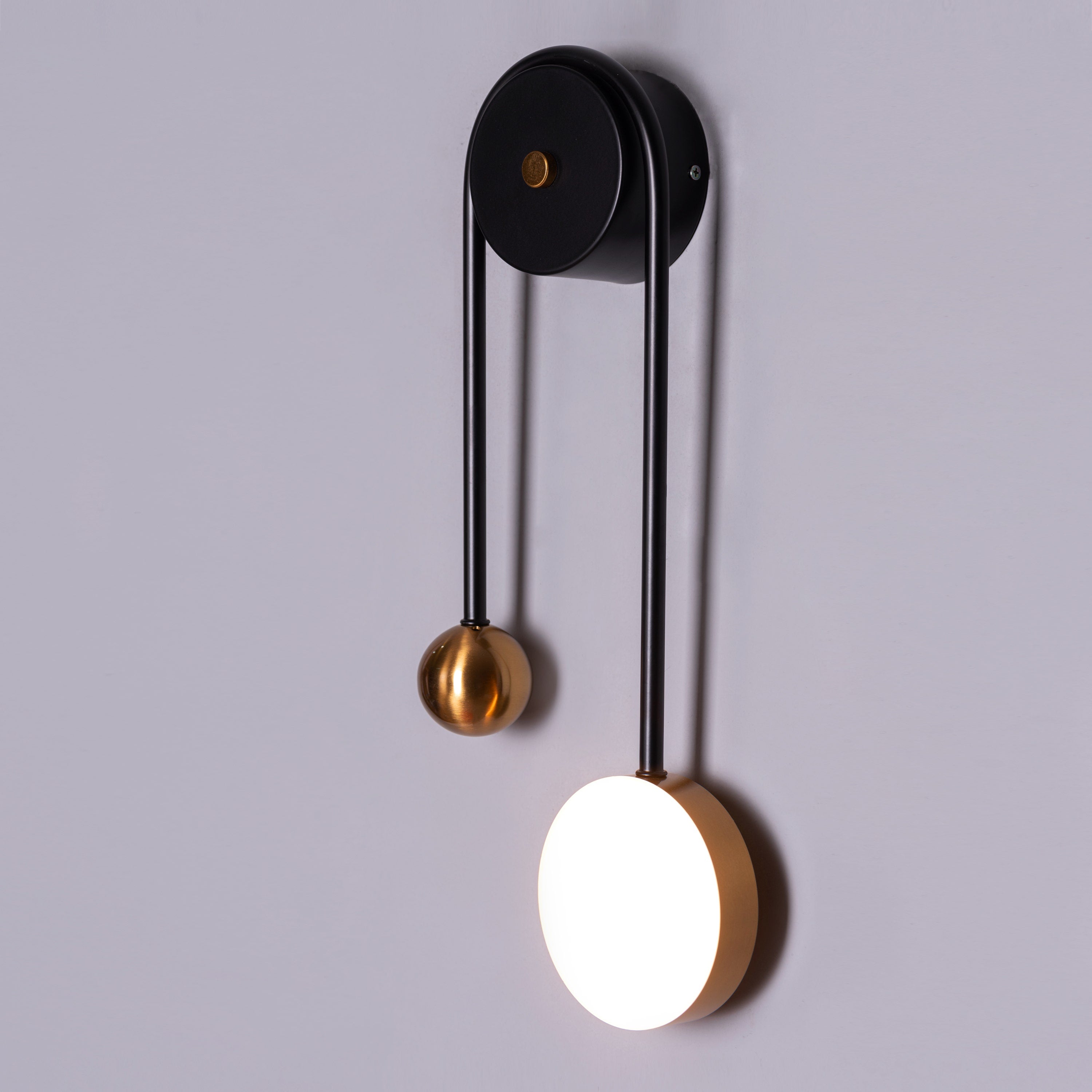 New Season (Black, Built-In LED) Wall Light