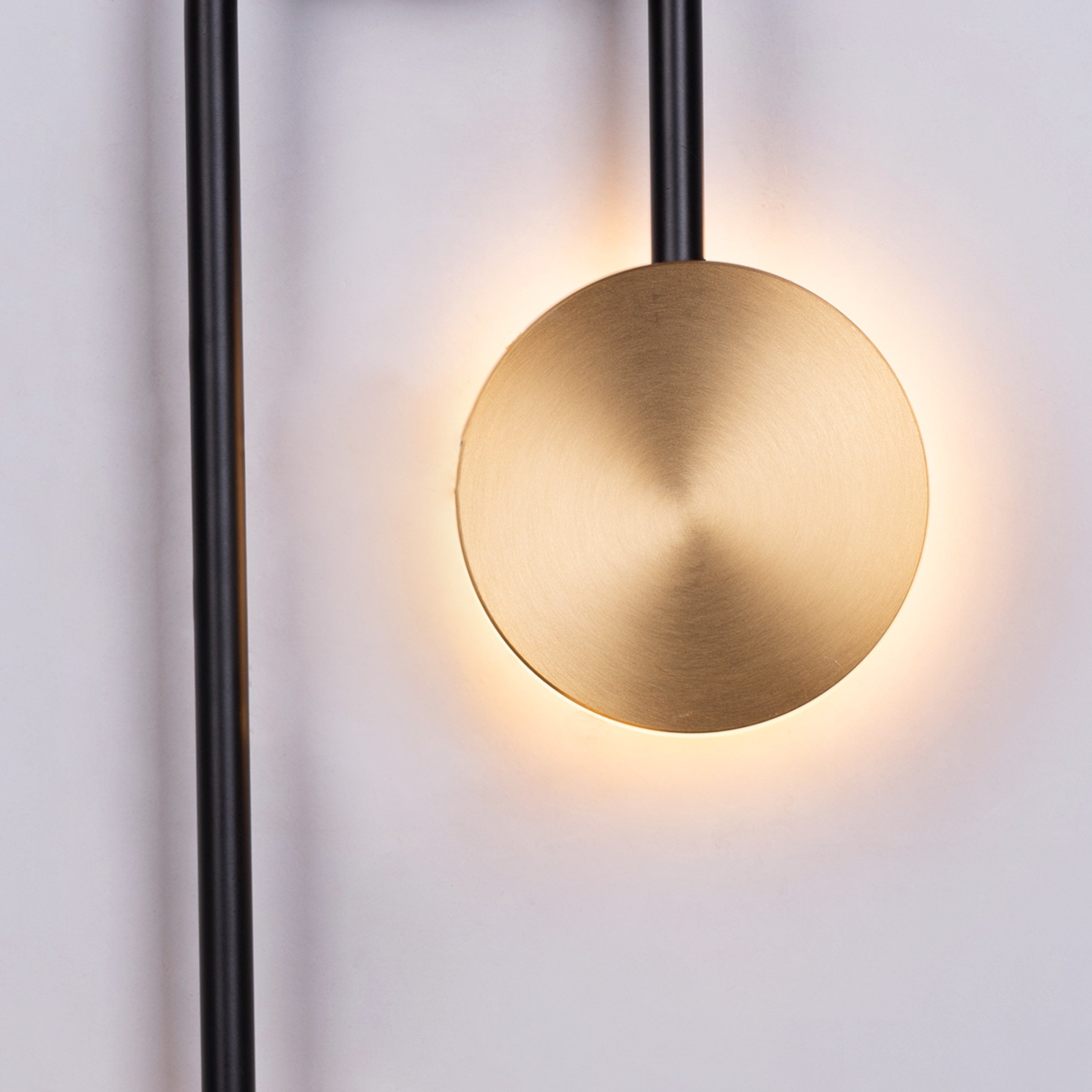 New Season Signature (Black, Gold, Built-In LED) Wall Light