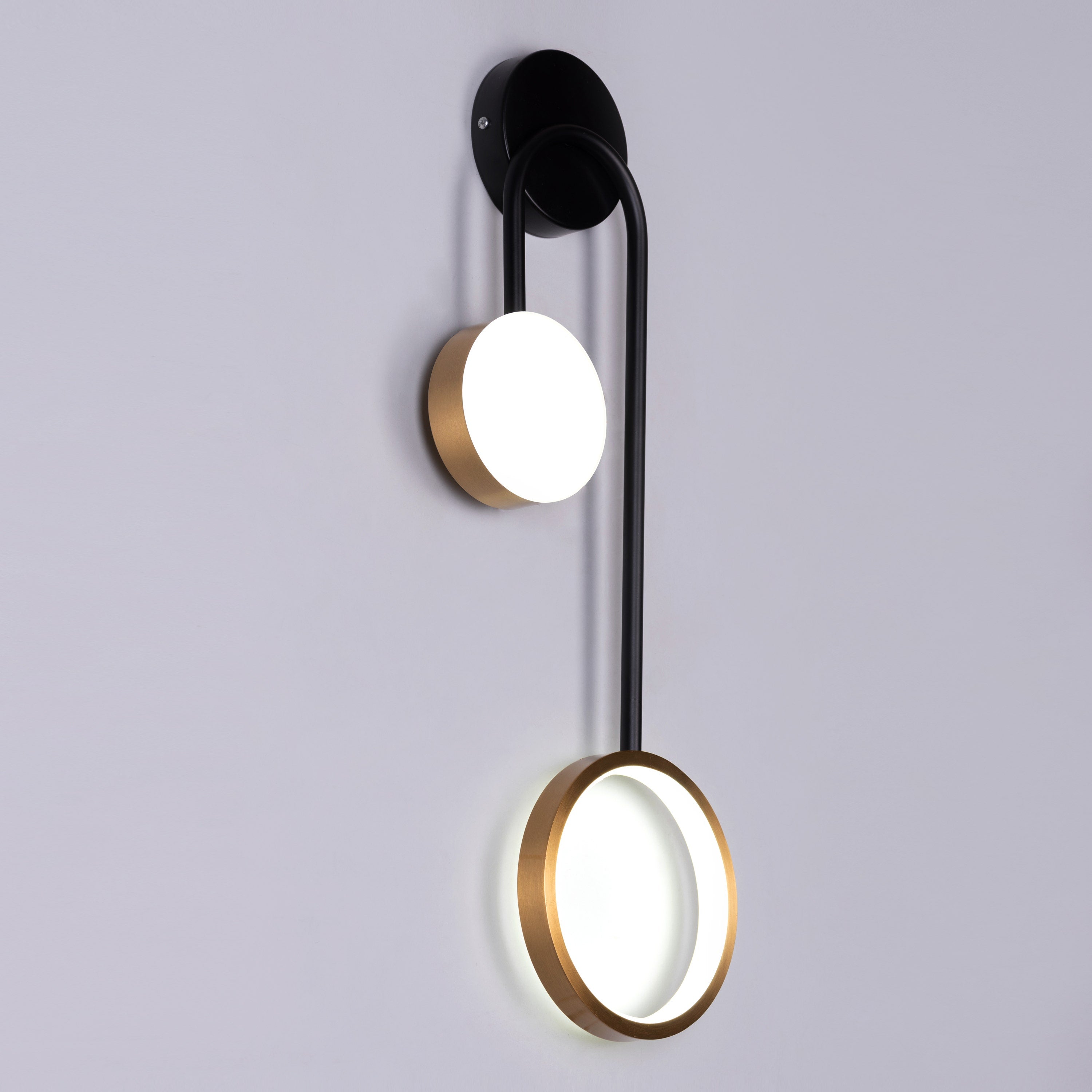 New Season Signature (Black, Gold, Built-In LED) Wall Light
