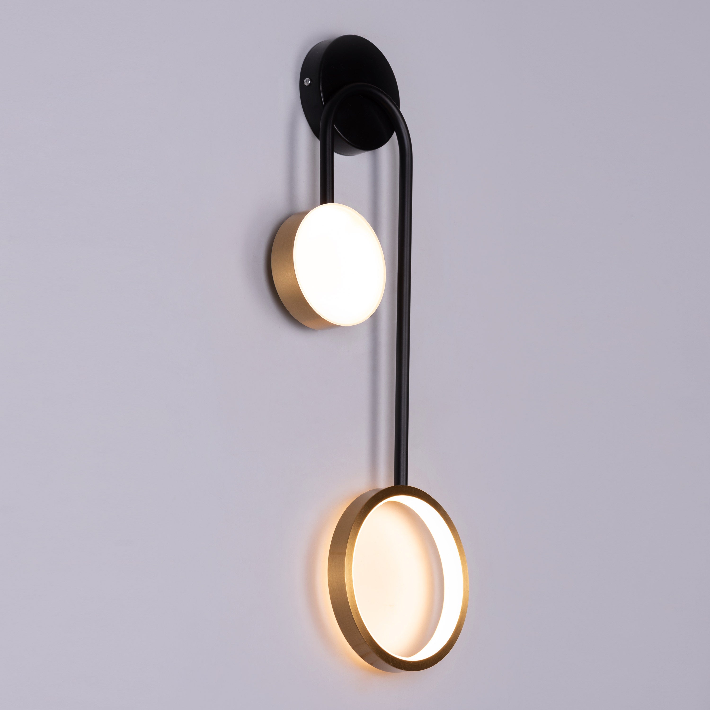 New Season Signature (Black, Gold, Built-In LED) Wall Light