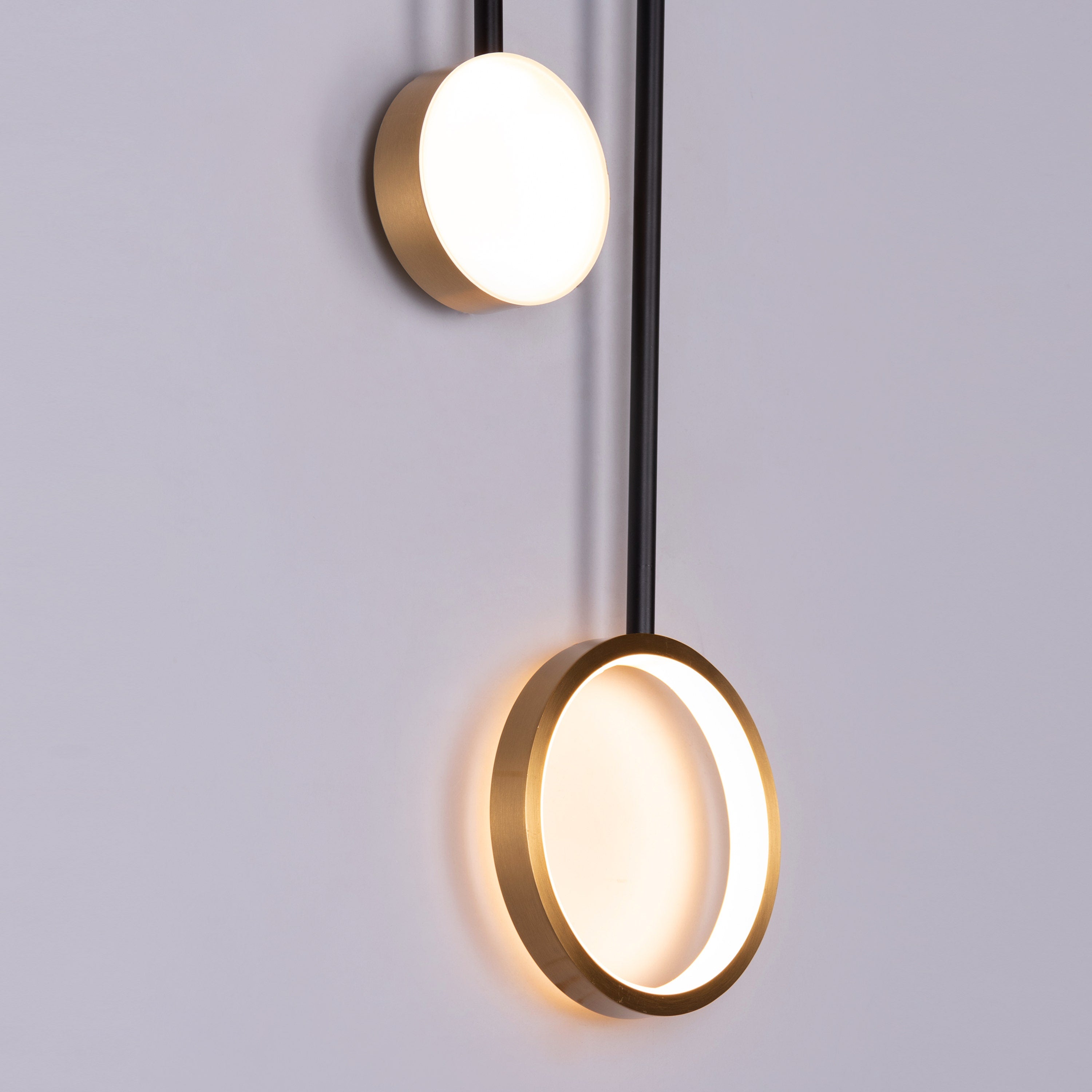 New Season Signature (Black, Gold, Built-In LED) Wall Light