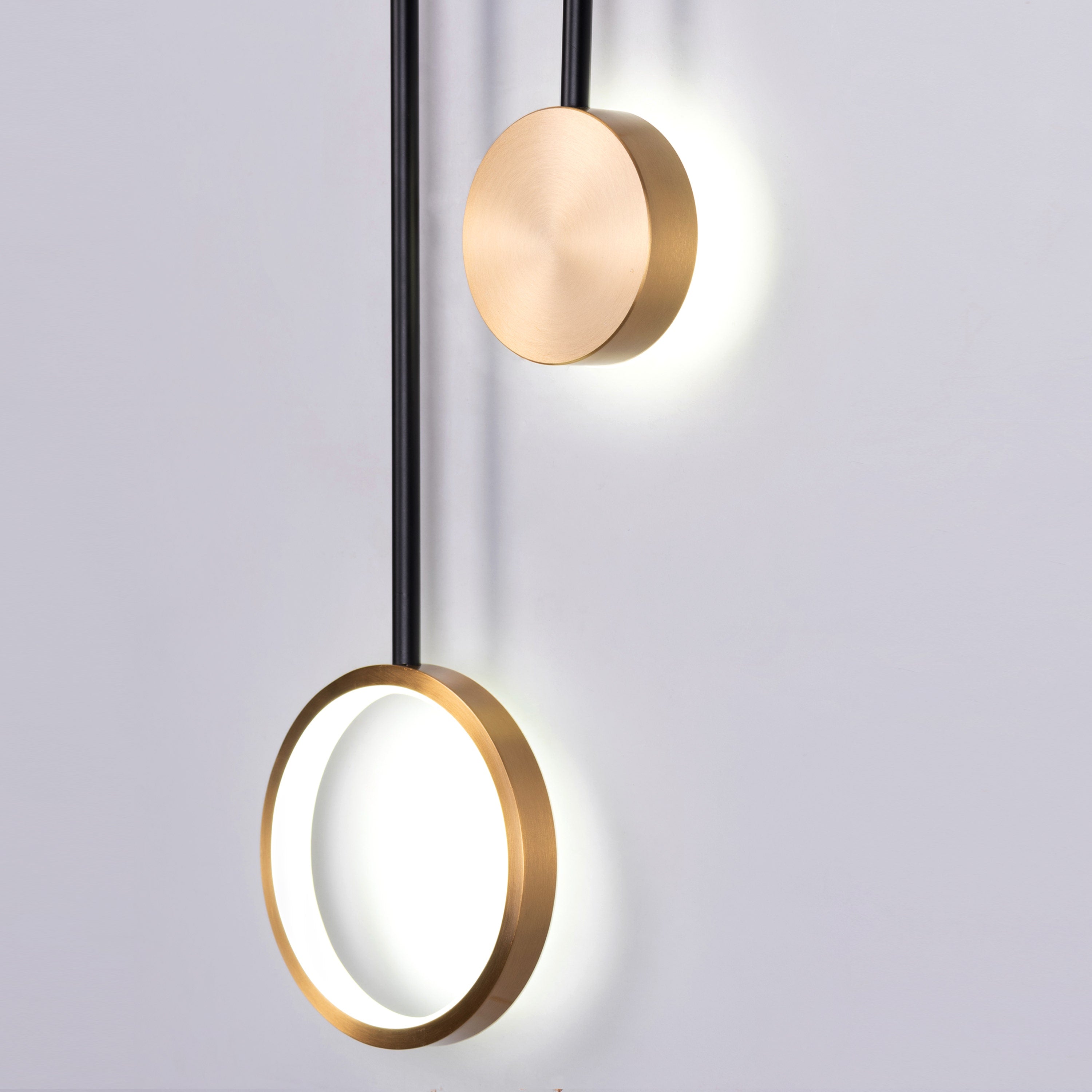 New Season Signature (Black, Gold, Built-In LED) Wall Light