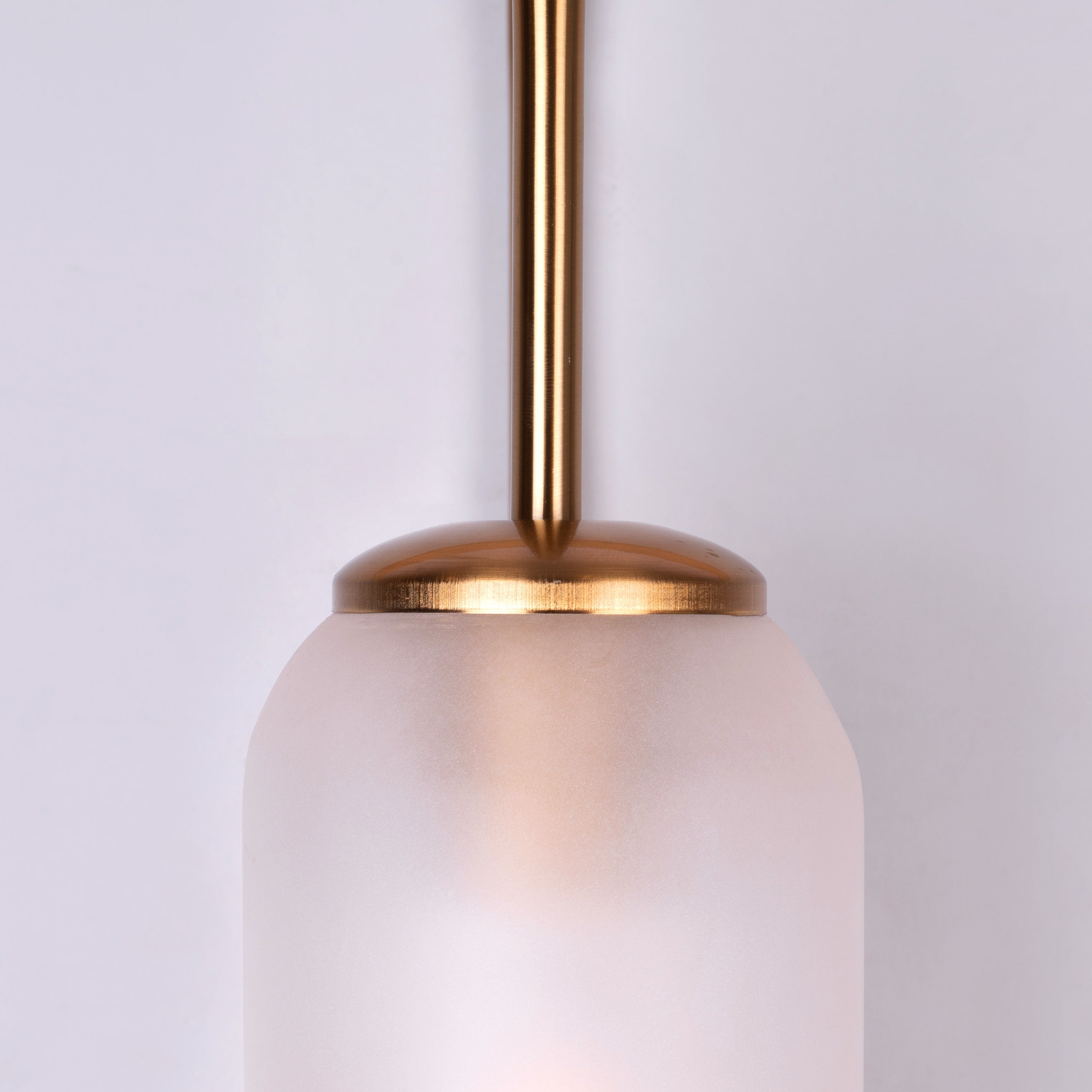 Wait For Me (Gold, Frosted) Glass Wall Light