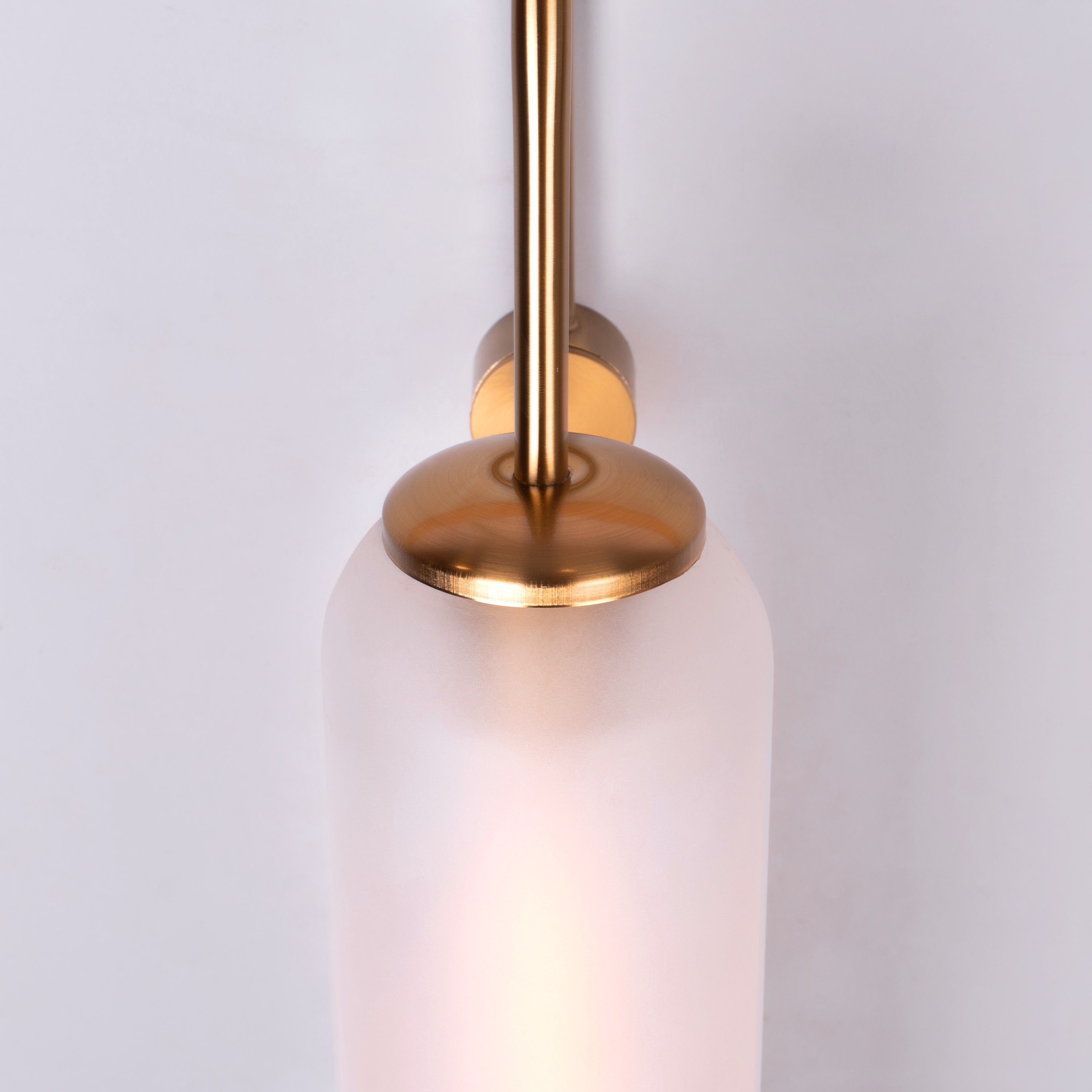 Wait For Me (Gold, Frosted) Glass Wall Light