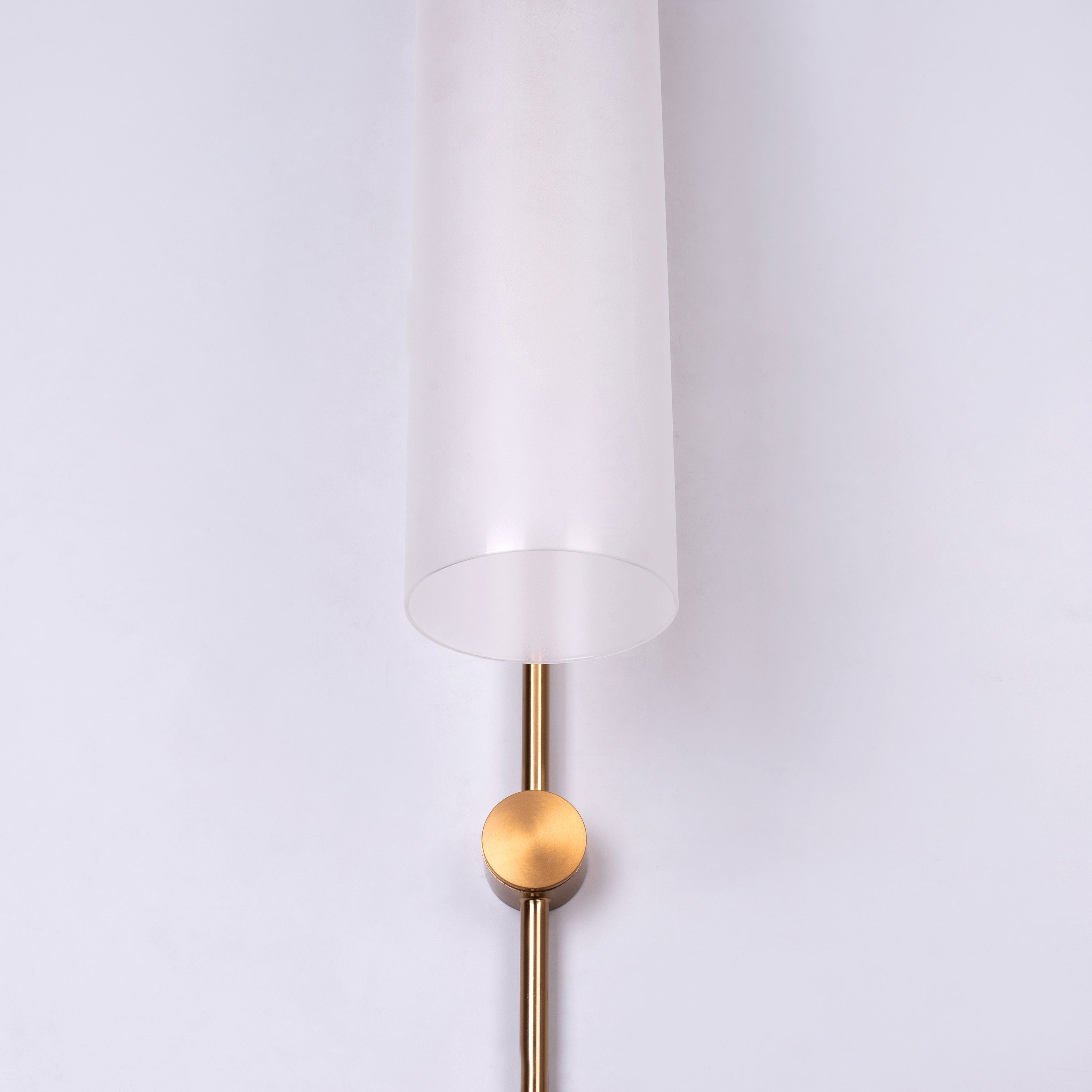 Wait For Me (Gold, Frosted) Glass Wall Light