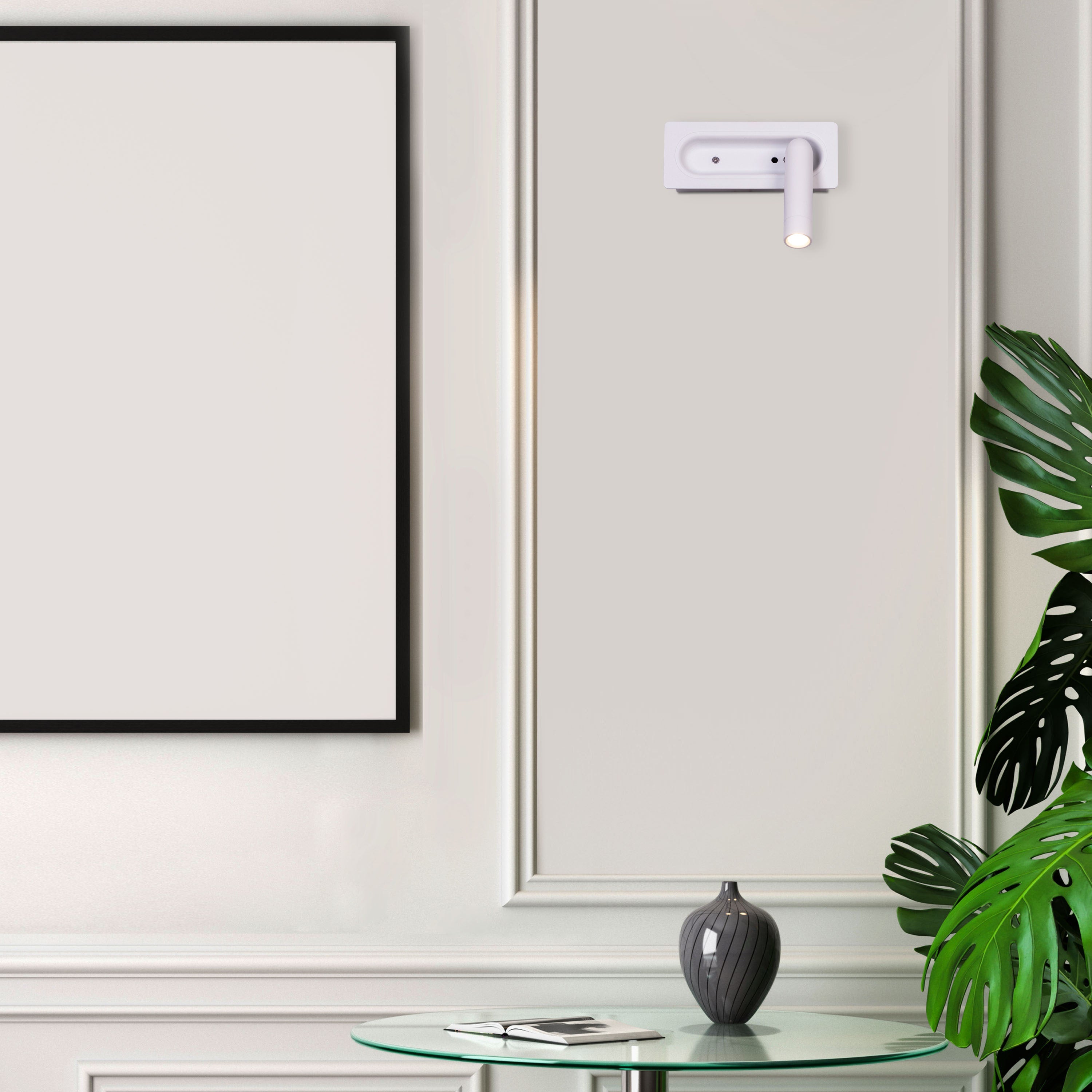 Stay With Me (White, Built-In LED) Wall Light