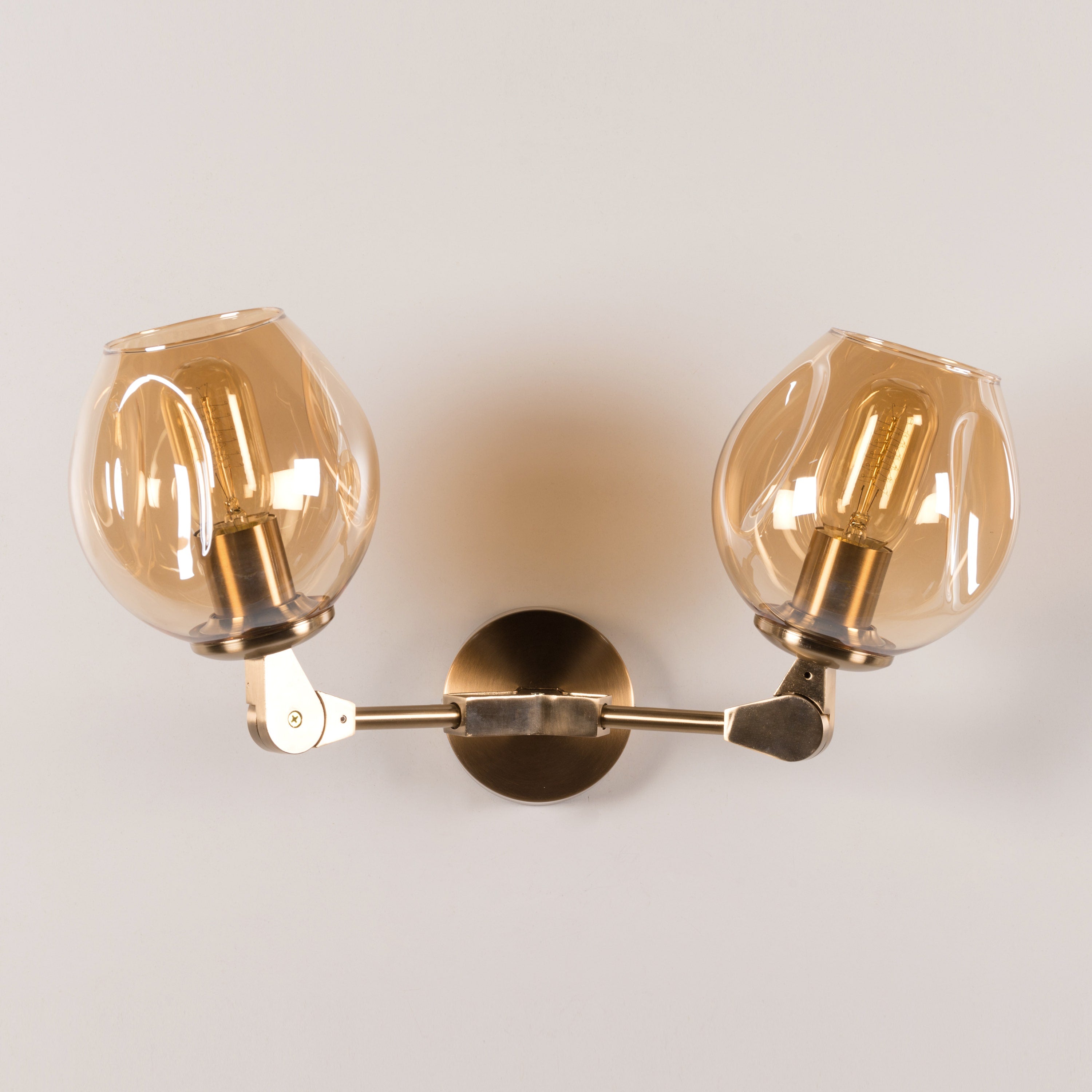 Games People Play (Gold, Amber) Glass Wall Light