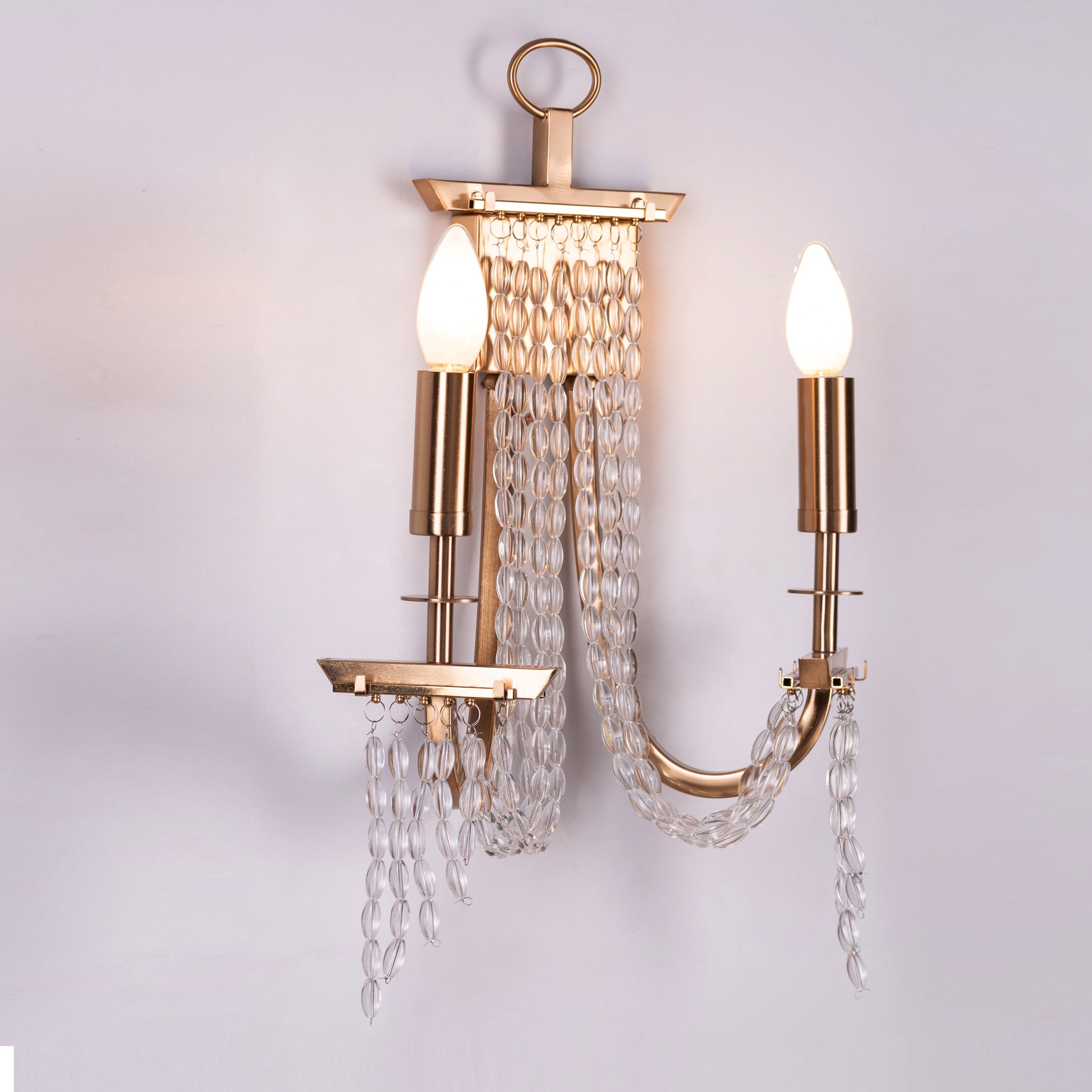 Cupids Kiss (Gold) Crystal Wall Light
