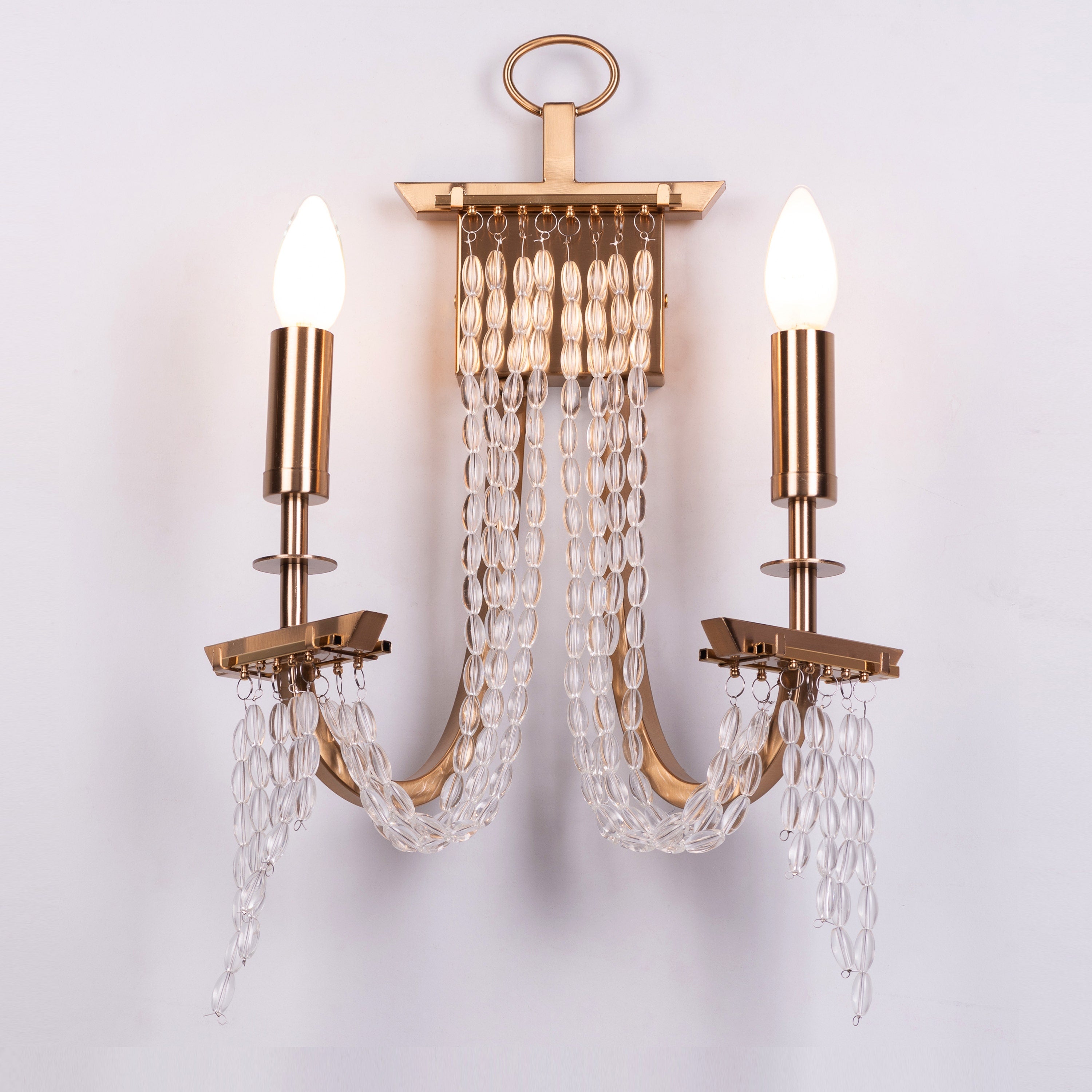 Cupids Kiss (Gold) Crystal Wall Light