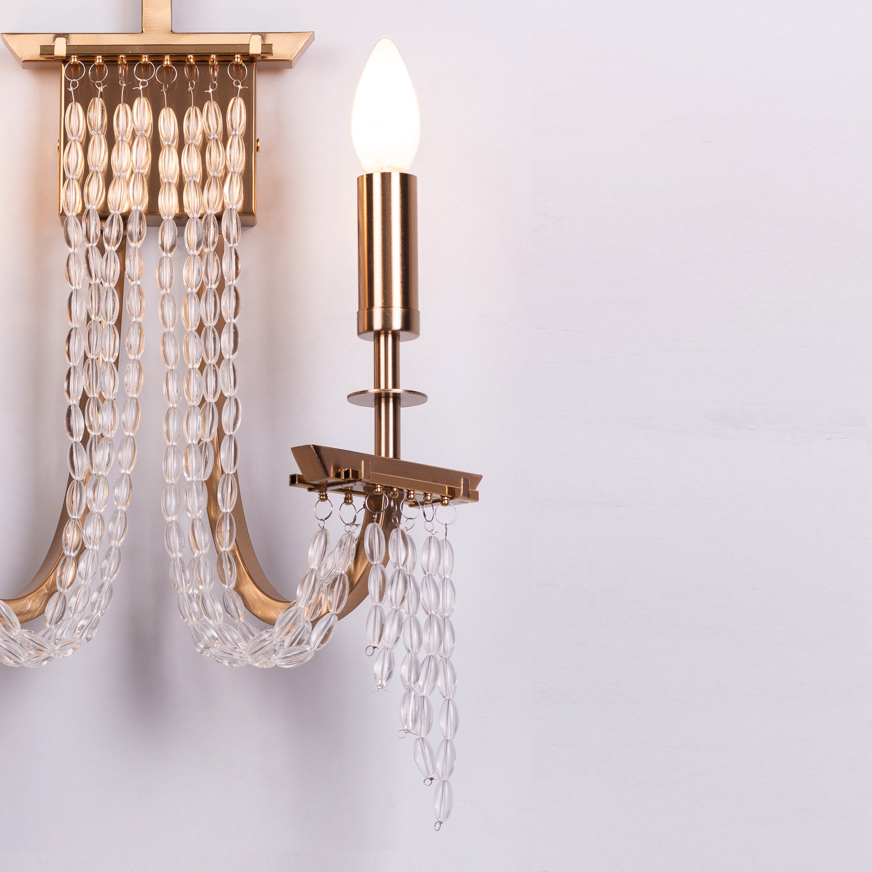 Cupids Kiss (Gold) Crystal Wall Light