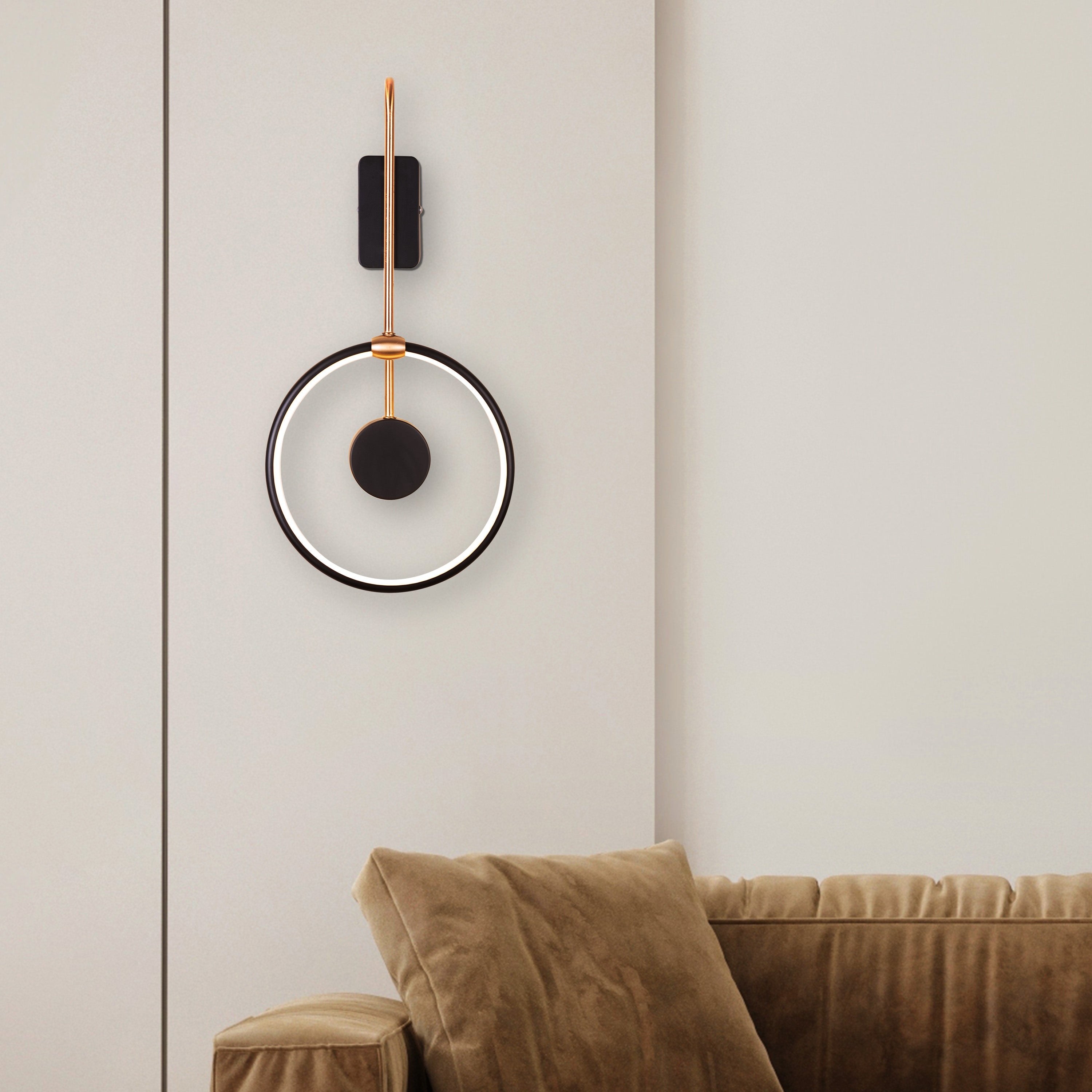 Been That Way (Black, Gold, Built-In LED) Wall Light