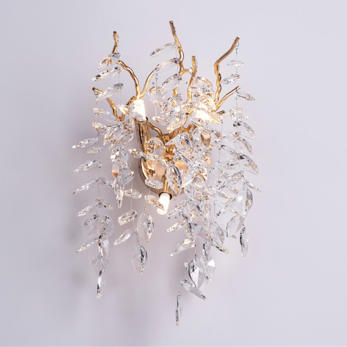 Moral Of The Story (Gold) Crystal Wall Light