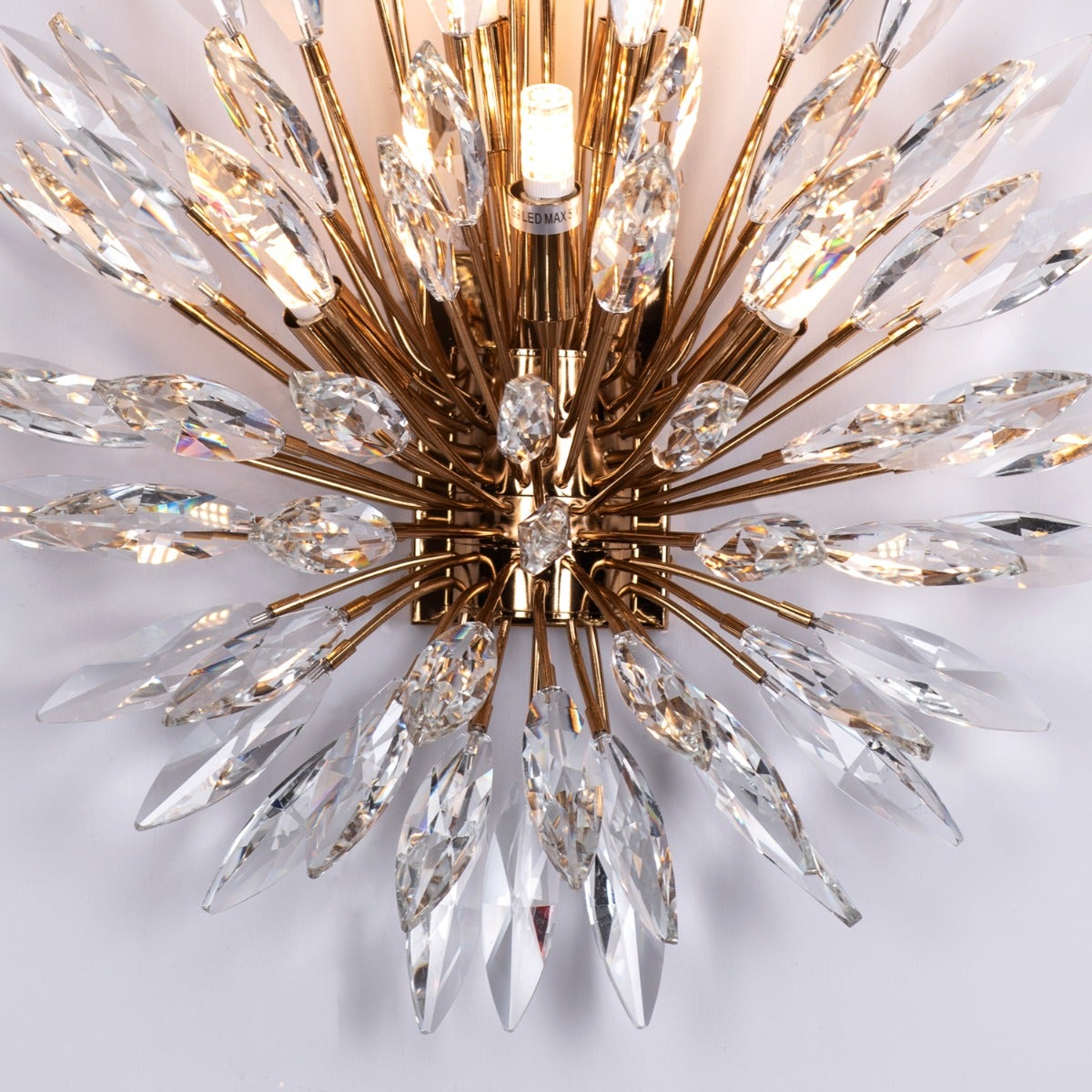 Jewel Of My Heart (Gold) Crystal Wall Light