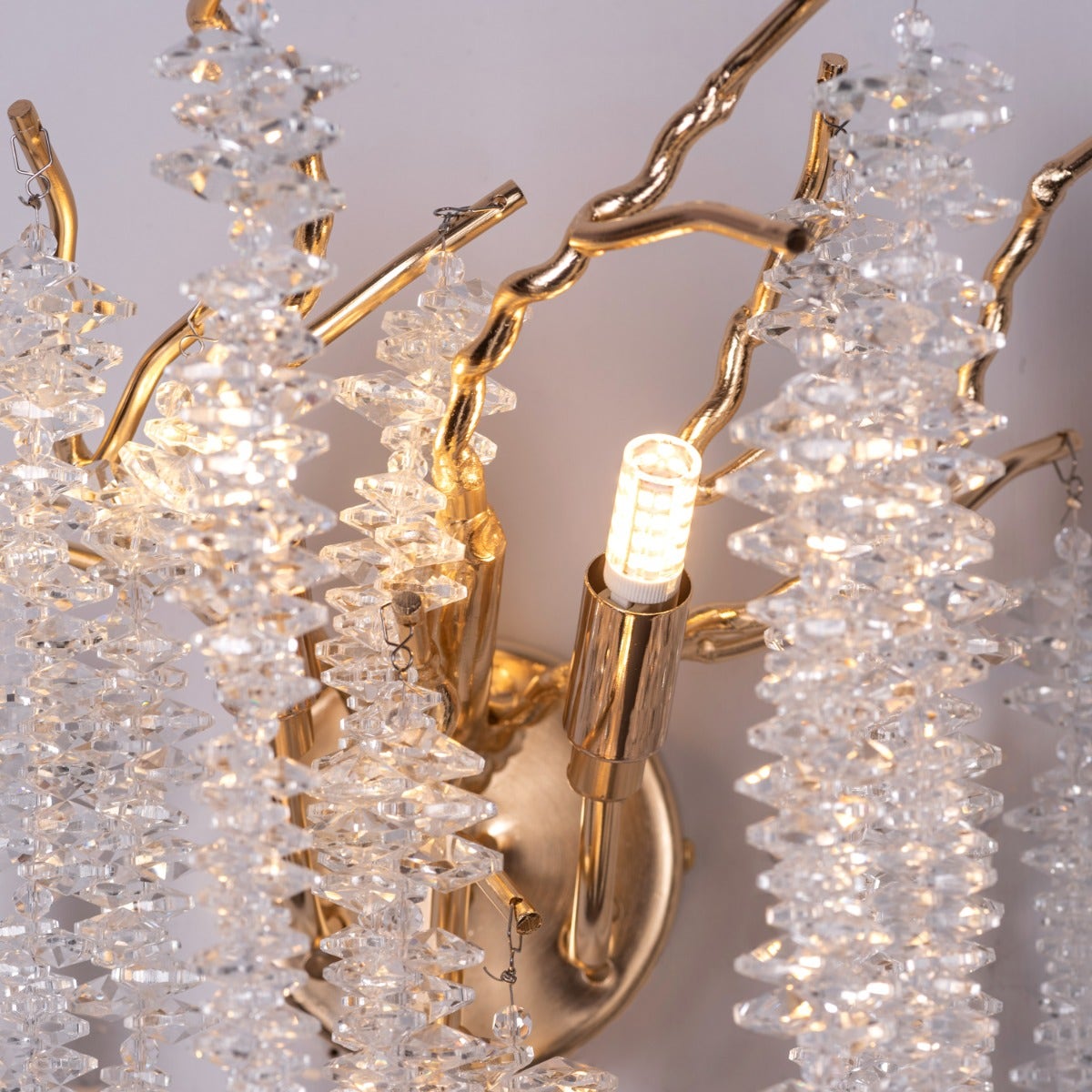 Up With The Fairies (Gold) Crystal Wall Light