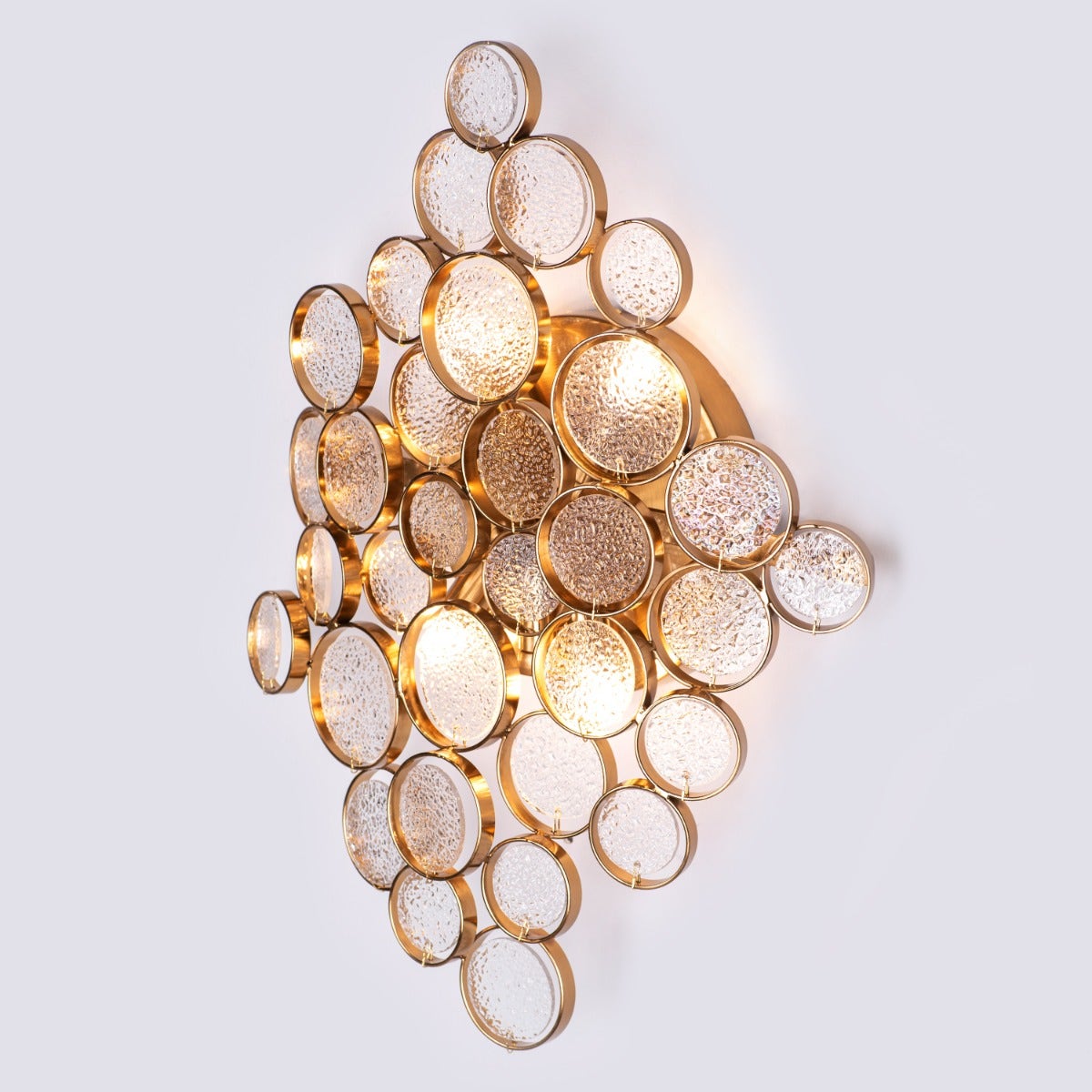 Louder Than Thunder (Gold) Crystal Wall Light